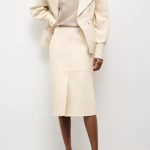 Answear Lab Answear.LAB φούστα με σκίσιμο δερμάτινη από την Unscripted collection