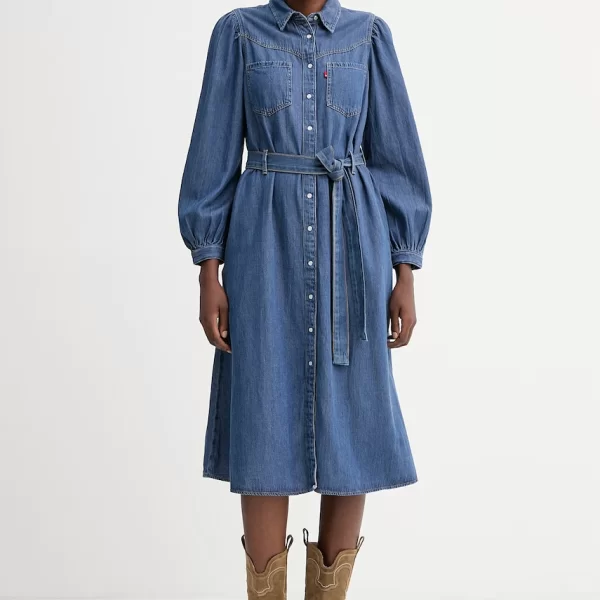 Levi's Φόρεμα τζιν Levi's JOURNEY LS MAXI