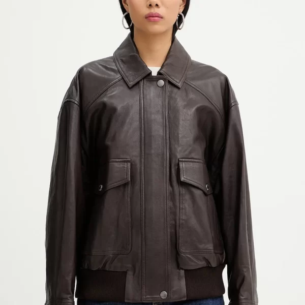 WEEKEND MAX MARA Δερμάτινο μπουφάν Weekend Max Mara GIGANTE