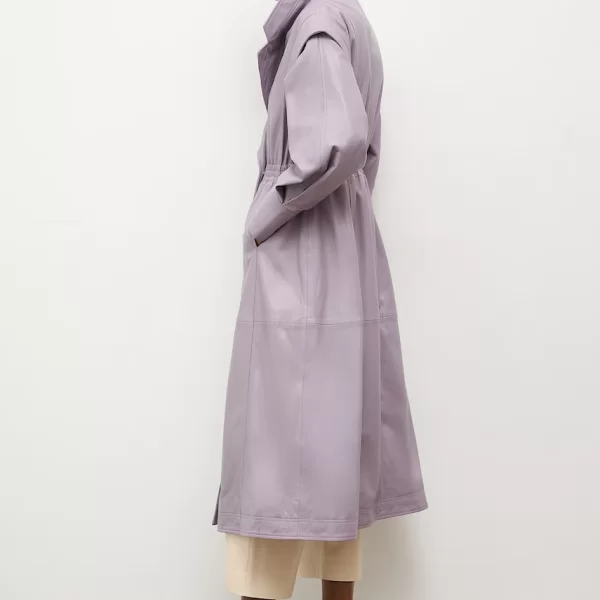 Answear Lab Answear.LAB Παλτό γυναικείο δερμάτινο από την Unscripted collection