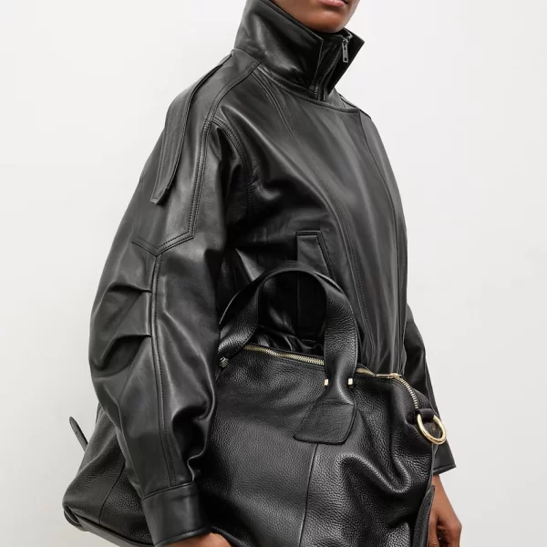 Answear Lab Answear.LAB δερμάτινο γυναικείο τζάκετ από δέρμα από την Unscripted collection