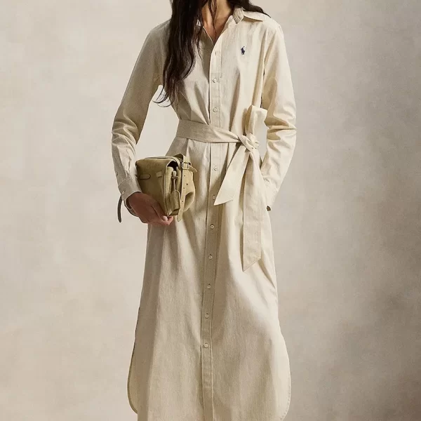 Polo Ralph Lauren Βαμβακερό φόρεμα Polo Ralph Lauren