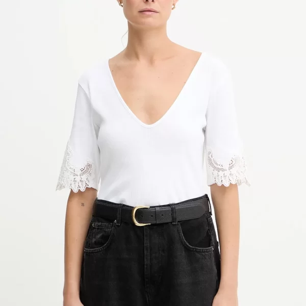 TWINSET Βαμβακερό μπλουζάκι Twinset