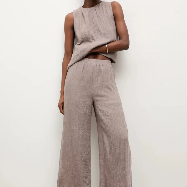 Answear Lab Λινό παντελόνι Answear.LAB