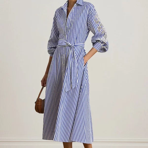 LAUREN RALPH LAUREN Βαμβακερό φόρεμα Lauren Ralph Lauren