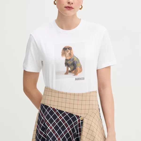 BARBOUR Βαμβακερό μπλουζάκι Barbour Marine