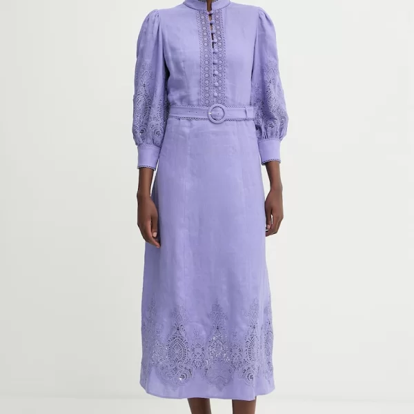 LUISA SPAGNOLI Luisa Spagnoli φόρεμα λινό Provina