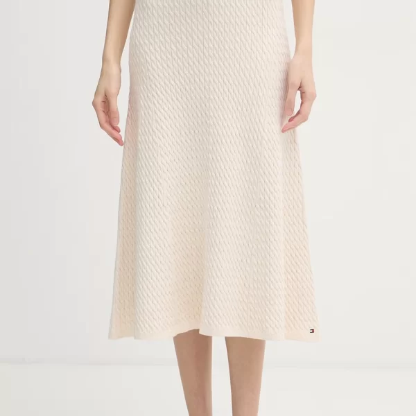 Tommy Hilfiger Tommy Hilfiger πλεκτή φούστα βαμβακερή