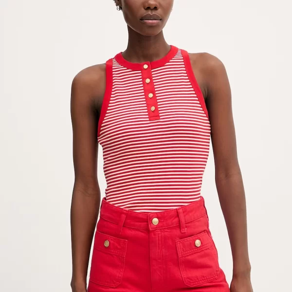 Tommy Hilfiger Tommy Hilfiger τοπ γυναικείο βαμβακερό