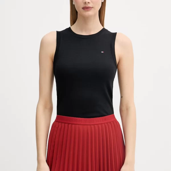 Tommy Hilfiger Tommy Hilfiger τοπ γυναικείο βαμβακερό