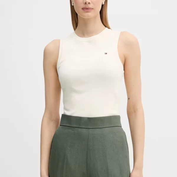 Tommy Hilfiger Tommy Hilfiger τοπ γυναικείο βαμβακερό