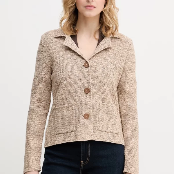 United Colors of Benetton United Colors of Benetton Μονόπετο σακάκι γυναικείο βαμβακερό