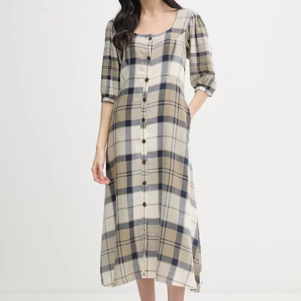 BARBOUR Barbour φόρεμα με πρόσμιξη λινού Ballina