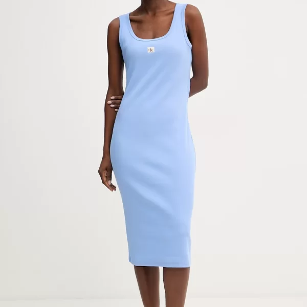 Calvin Klein Jeans Calvin Klein Jeans φόρεμα βαμβάκι με ελαστάν