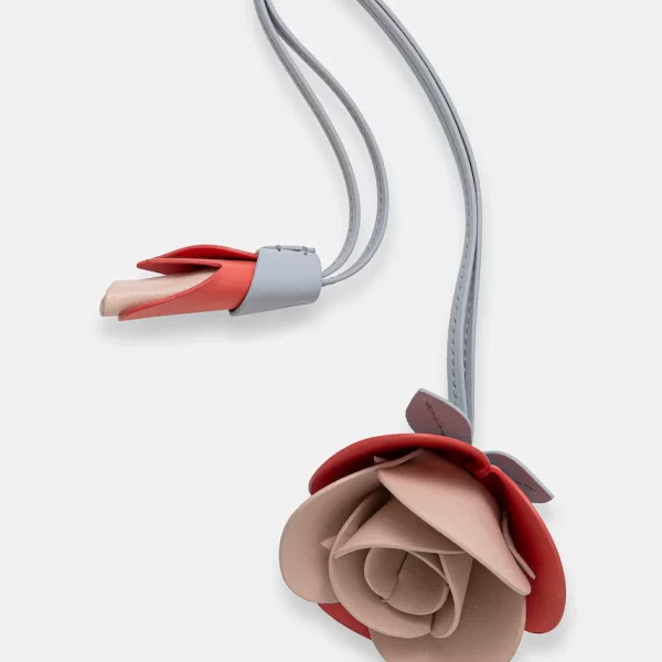 Furla Furla μπρελόκ γυναικείο δερμάτινο Allegra Rose Charm