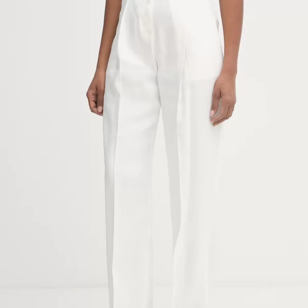 ELISABETTA FRANCHI Elisabetta Franchi Παντελόνι κοστουμιού γυναικείο λινό