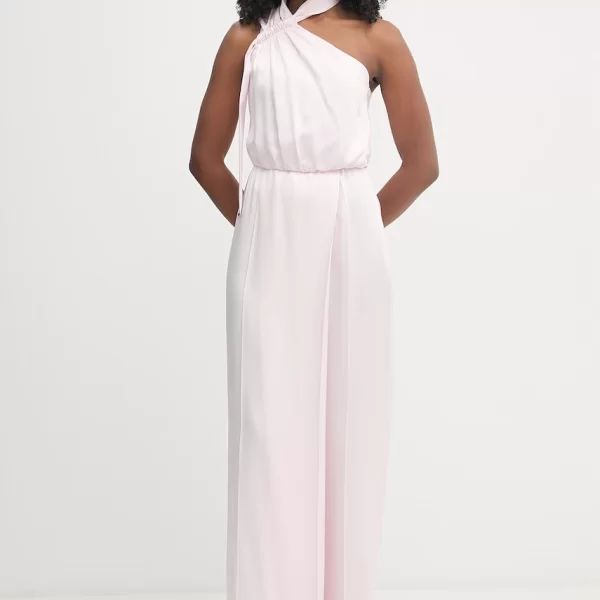 Boss BOSS ασύμμετρη ολόσωμη φόρμα γυναικεία με βισκόζη Descarla