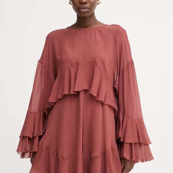 Boss Orange BOSS Orange μπλουζοφόρεμα με βισκόζη C Dleja