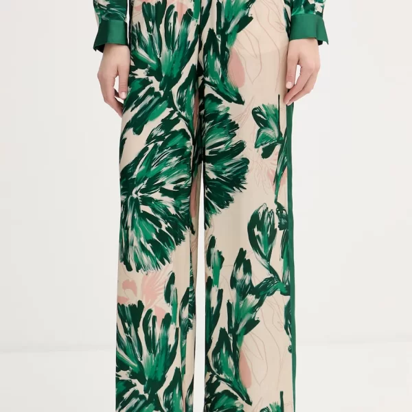 MARC AUREL Marc Aurel παντελόνι palazzo γυναικείο με βισκόζη