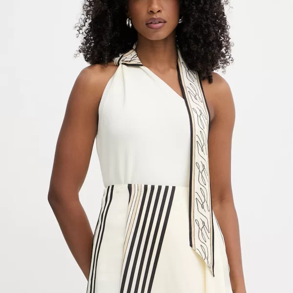 Karl Lagerfeld Karl Lagerfeld ασύμμετρη γυναικεία με βισκόζη