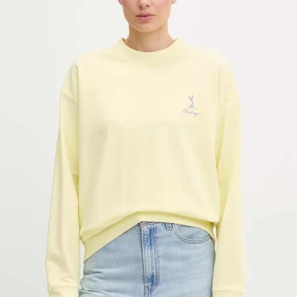 Hurley Hurley μπλούζα γυναικεία βαμβακερή CREW NEREIDA ISLAND