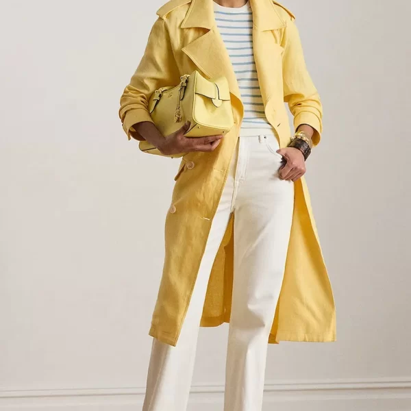 LAUREN RALPH LAUREN Lauren Ralph Lauren καμπαρντίνα γυναικεία λινή