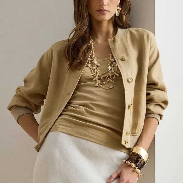 LAUREN RALPH LAUREN Lauren Ralph Lauren αβιάτορ γυναικείο με λινό