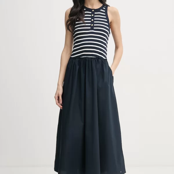 Tommy Hilfiger Tommy Hilfiger φόρεμα flared βαμβακερό