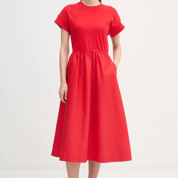 Tommy Hilfiger Tommy Hilfiger φόρεμα βαμβακερό