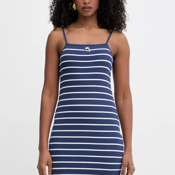 Karl Lagerfeld Karl Lagerfeld Φόρεμα bodycon βαμβάκι με ελαστάν IKON