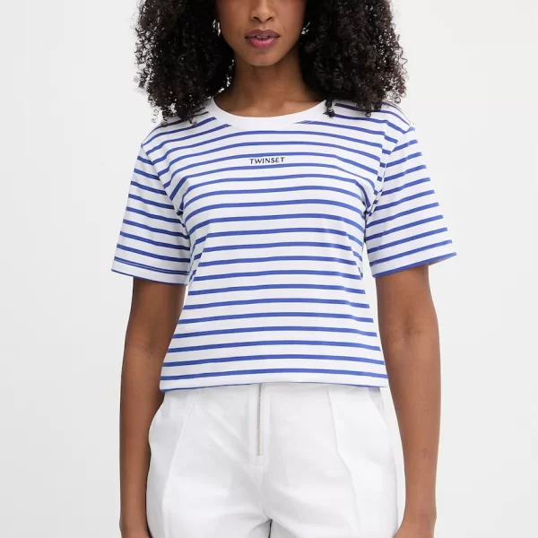 TWINSET Twinset t-shirt γυναικείο από βαμβάκι με ελαστάν