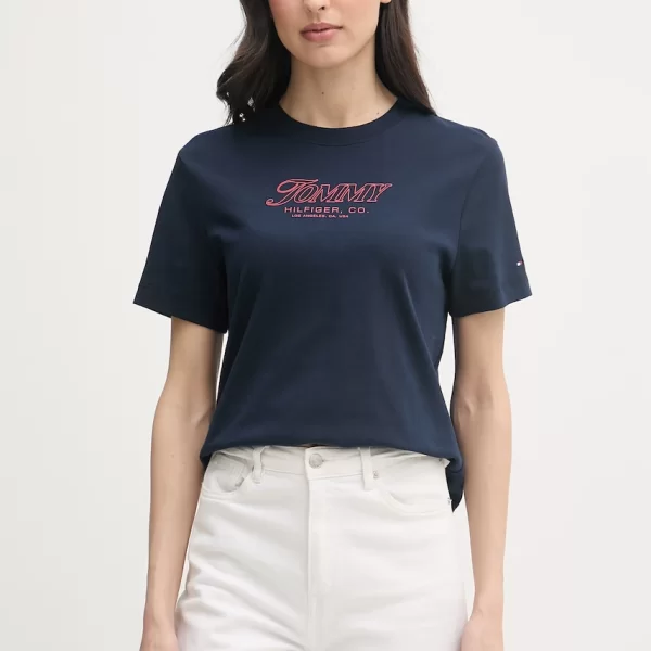 Tommy Hilfiger Tommy Hilfiger t-shirt γυναικείο βαμβακερό SUMMER