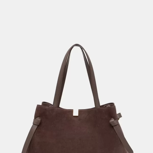 YUZEFI Yuzefi μικρή γυναικεία τσάντα από δέρμα σουέτ GYOZA TOTE