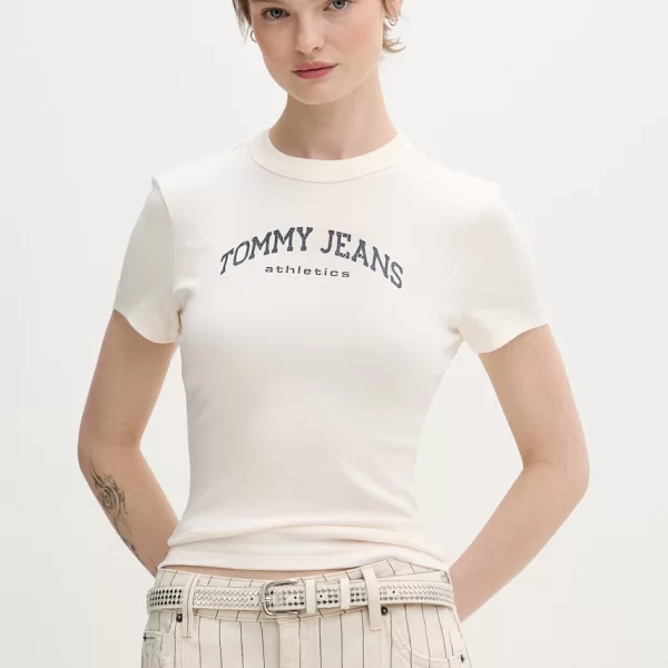 TOMMY JEANS Tommy Jeans basic t-shirt γυναικείο βαμβακερό