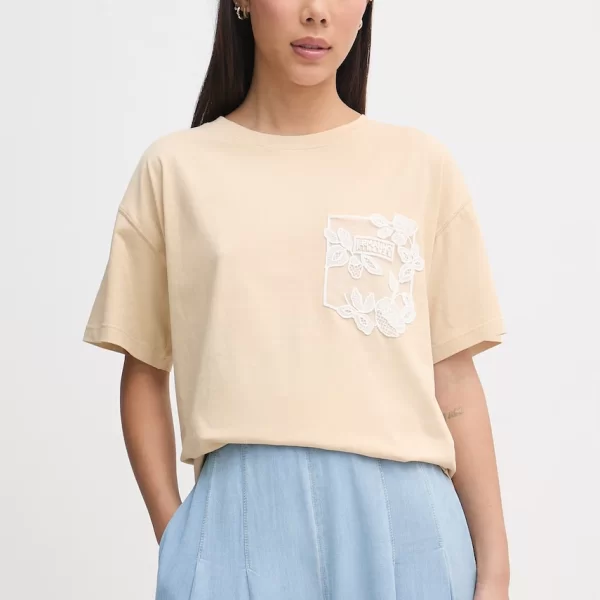 ERMANNO FIRENZE ERMANNO Firenze basic t-shirt γυναικείο βαμβακερό