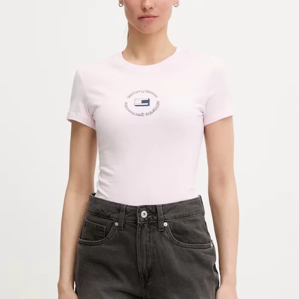 TOMMY JEANS Tommy Jeans Basic T-shirt γυναικείο βαμβακερό