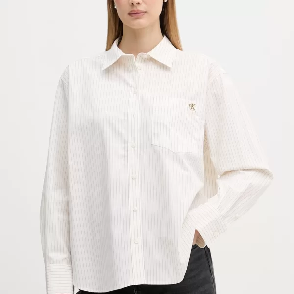 Calvin Klein Jeans Calvin Klein Jeans πουκάμισο γυναικείο βαμβακερό