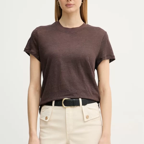 United Colors of Benetton United Colors of Benetton T-shirt γυναικείο λινό