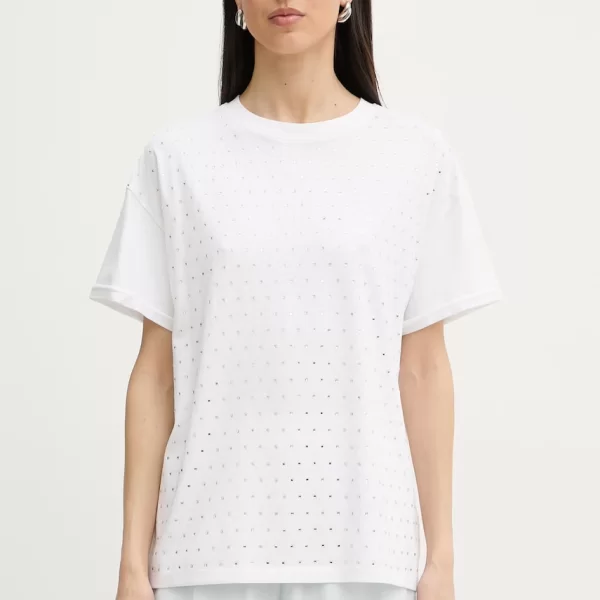 SILVIAN HEACH Silvian Heach t-shirt γυναικείο βαμβάκι με ελαστάν SEDIBANA