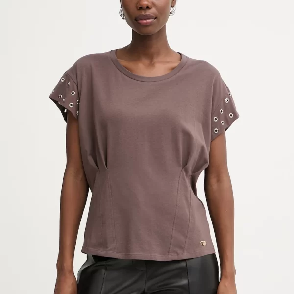 Liu Jo Liu Jo t-shirt γυναικείος βαμβακερός με ελαστάν