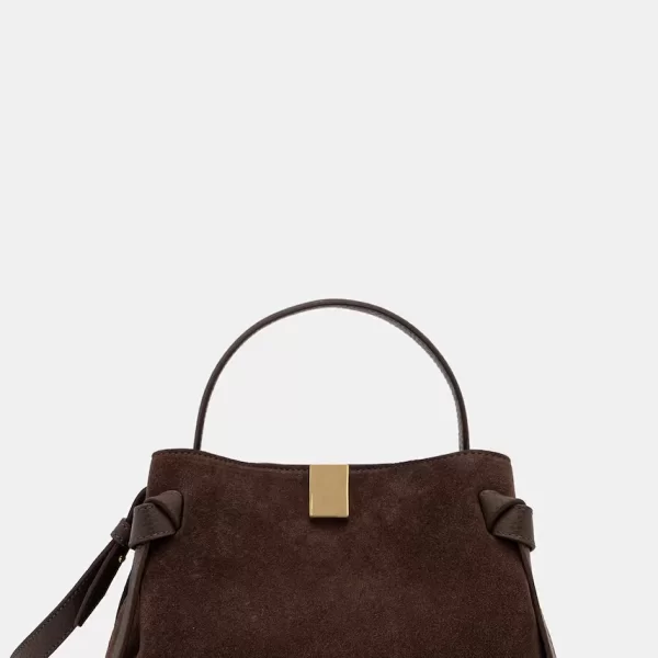 YUZEFI Yuzefi χιαστί γυναικεία δερμάτινη σουέτ GYOZA MINI