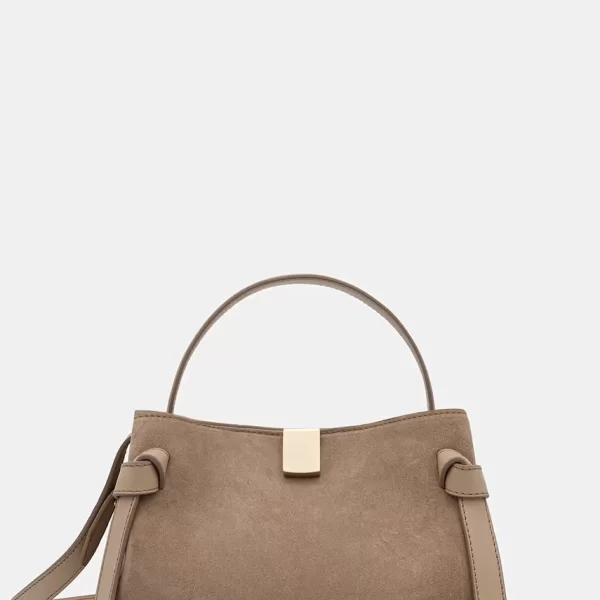 YUZEFI Yuzefi χιαστί γυναικεία δερμάτινη σουέτ GYOZA MINI