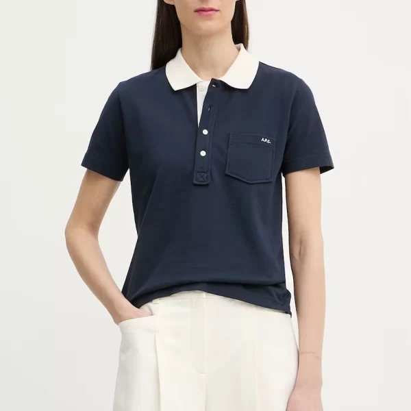 A.P.C. A.P.C. πόλο γυναικείο βαμβακερό