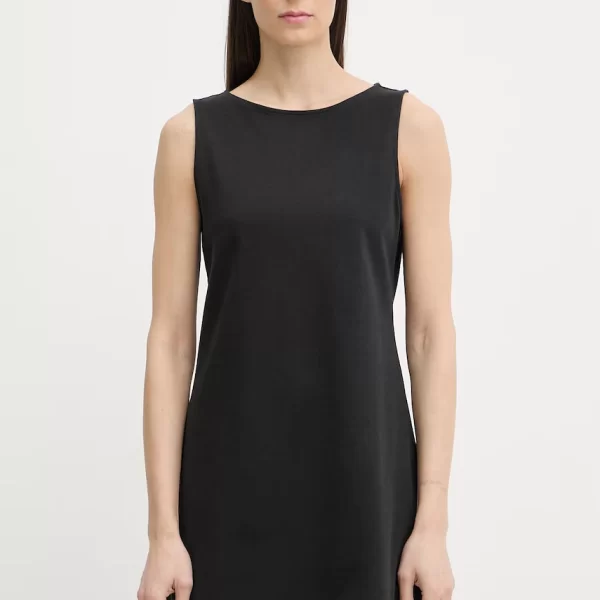 Levi's Levi's μικρό μαύρο φόρεμα βαμβακερό με ελαστάν KNIT (T3 OVERDEV)