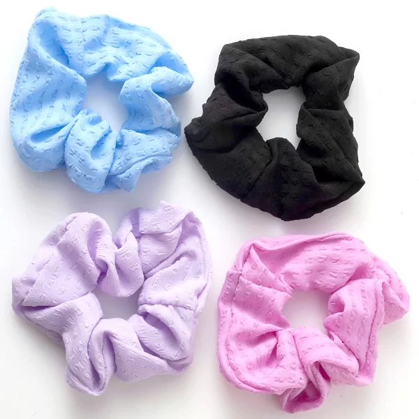 Anna Raxevsky ΤΕΣΣΕΡΑ ΜΟΝΟΧΡΩΜΑ SCRUNCHIES