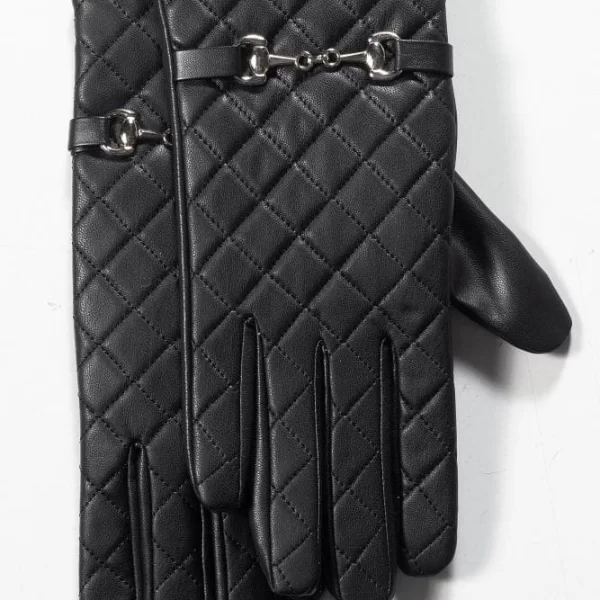 Anna Raxevsky ΜΑΥΡΑ ΔΕΡΜΑΤΙΝΑ ΓΑΝΤΙΑ ΜΕ ΚΟΥΜΠΩΜΑ