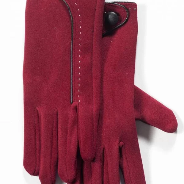 Anna Raxevsky ΚΟΚΚΙΝΑ ΓΑΝΤΙΑ ΜΕ ΜΑΥΡΟ ΚΟΥΜΠΙ