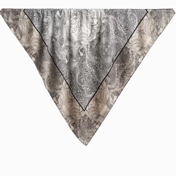 Anna Raxevsky ΓΚΡΙ ΜΑΝΤΗΛΙ ΜΕ ΜΕΤΑΞΩΤΗ ΥΦΗ ΜΕ ΣΧΕΔΙΑ