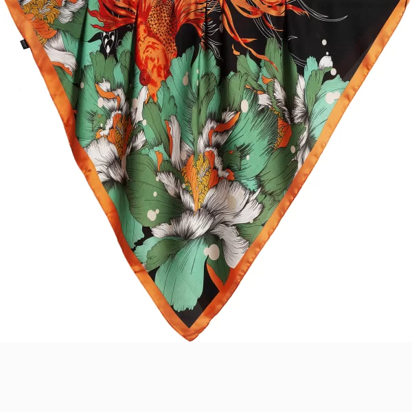 Anna Raxevsky ΜΑΝΤΗΛΙ ΜΕ ΜΕΤΑΞΩΤΗ ΥΦΗ ΜΕ ΠΡΑΣΙΝΑ ΚΑΙ ΠΟΡΤΟΚΑΛΙ ΛΟΥΛΟΥΔΙΑ