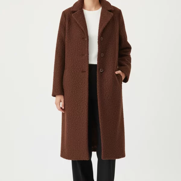 Anna Raxevsky ΣΟΚΟΛΑ ΜΠΟΥΚΛΕ ΜΑΚΡΥ ΠΑΛΤΟ